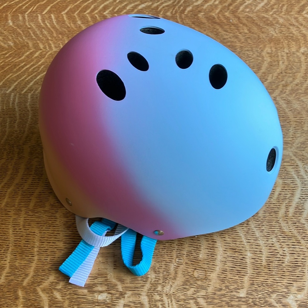 Gradient Pink and Blue Triple Eight Helmet, L/XL